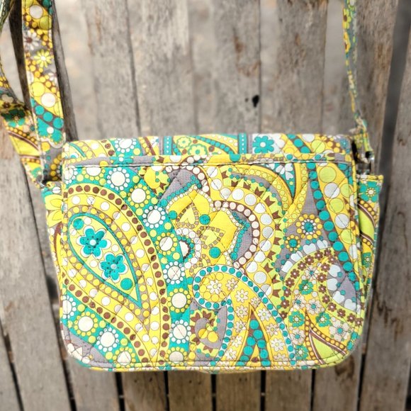 VERA BRADLEY Rachel Crossbody Shoulder Bag in Lemon Parfait - Picture 4 of 6
